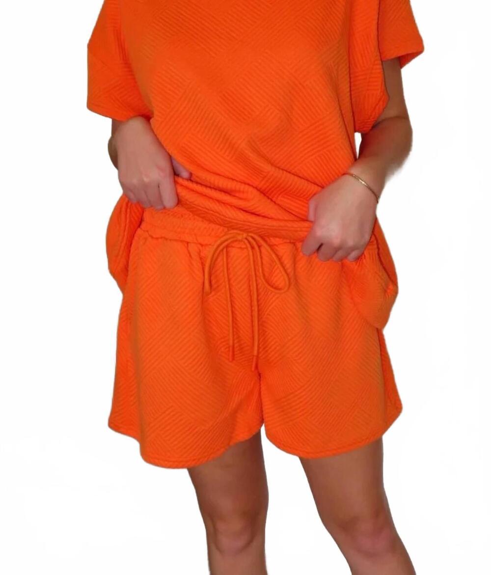 NEW REEF rae lounge shorts in orange